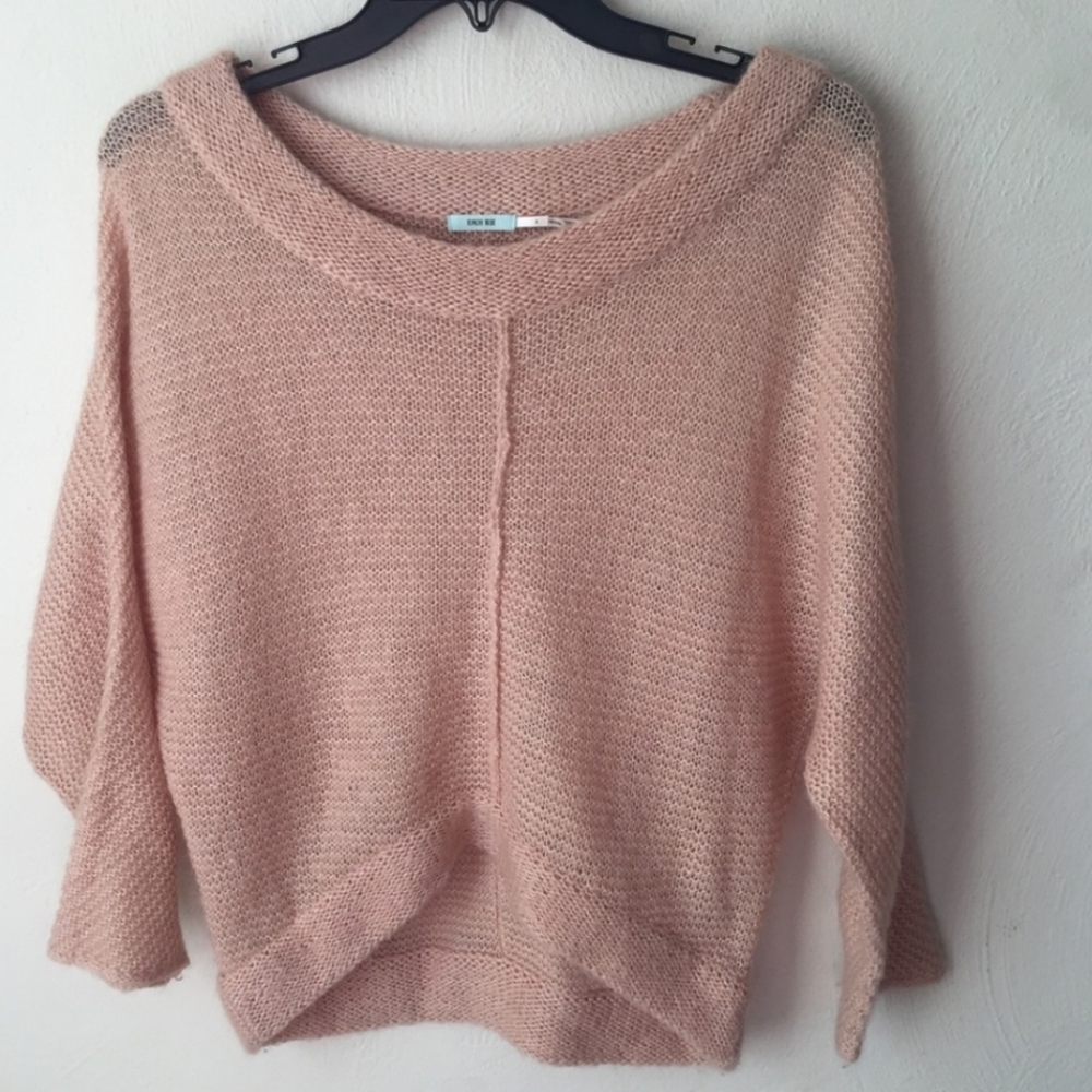 Kimchi Blue Mohair & Wool Blend Cropped Sweater